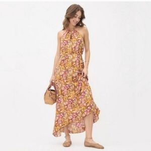 Floral Halter Maxi Dress